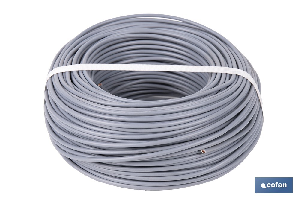 ROLLO CABLE H07V-K 1X4MM2 GRIS (100 M) (PACK: 1 UDS)