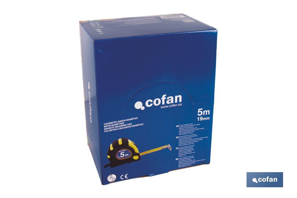 Expositor para flexómetros magnéticos de Cofan | Incluyen los flexómetros | Varias medidas y capacidades